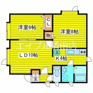ルマワンティラン【101号室】の間取り