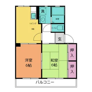 オリオンハイツ A棟【1階】の間取り