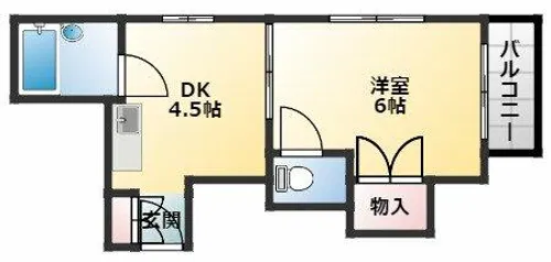 ウインライフ松原I【4階】の間取り