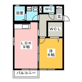 モナリエローザ【1階】の間取り