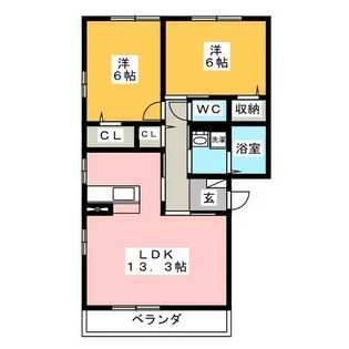 オッツ金屋元町【3階】の間取り