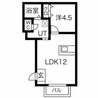 サン・FRIENDS北外山Ⅱ B【1階】の間取り