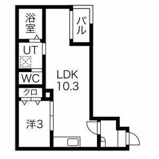 Warren kannonⅠ【1階】の間取り