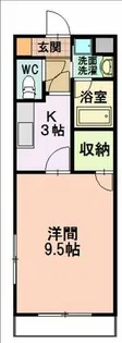 荒池シティーハウス【1階】の間取り