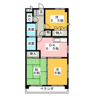 セントラルハイツ植田【1階】の間取り