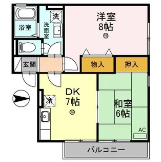 ユウハイツ・山崎【202号室】の間取り