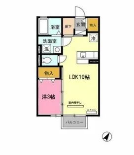 D’sモナリエ【2階】の間取り