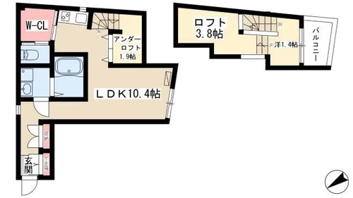 Tiare【1階】の間取り