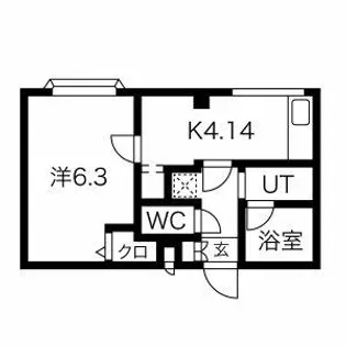 AビルNo.2【407号室】の間取り