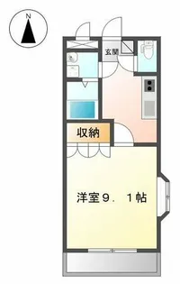 フィールド・ビレッジ【101号室】の間取り