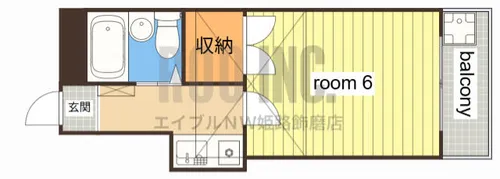 エージーコート【203号室】の間取り