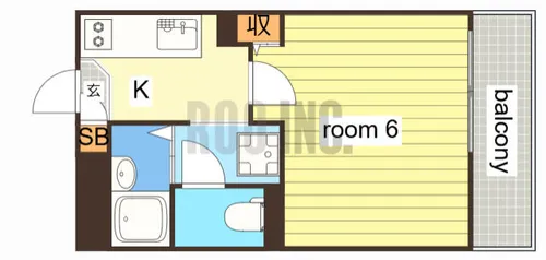 ハーブ辻井【2階】の間取り