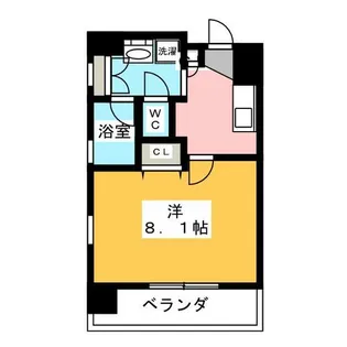 1Kの間取り画像
