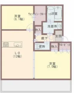 K・プラウド【2階】の間取り