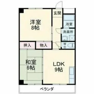 藤本コーポ【2階】の間取り