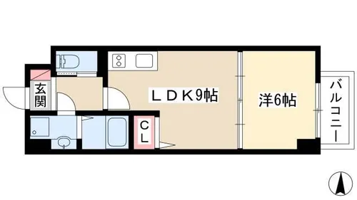 HF名駅北レジデンスEAST【12階】の間取り