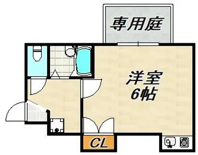 ウィスタリア神戸【1階】の間取り