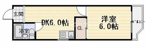 ニューロイヤルハイツ【4階】の間取り