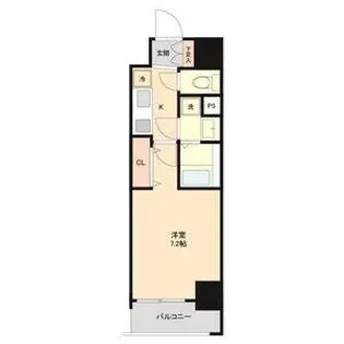 ワールドアイ名古屋城北【13階】の間取り