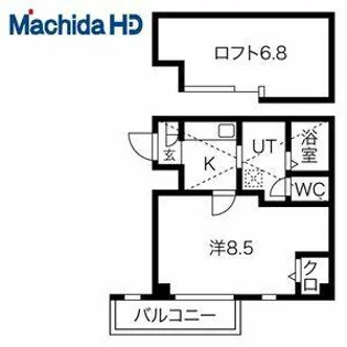 エヌエムスワサントドゥイースト【4FD号室】の間取り