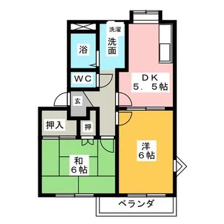 トルースヒルズITM H棟【1階】の間取り