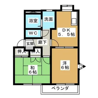 トルースヒルズITM H棟【2階】の間取り