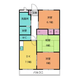 エクセルメゾンA【2階】の間取り