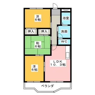 3LDKの間取り画像