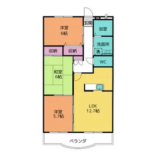 N.Y Ⅲ【3階】の間取り