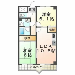 ルナポリス【4階】の間取り