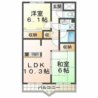 ルナポリス【4階】の間取り