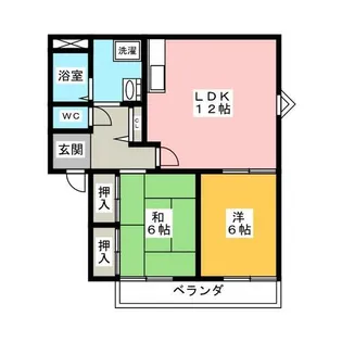 トルースヒルズITM G棟【2階】の間取り