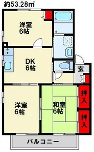 リバプールⅣ【201号室】の間取り