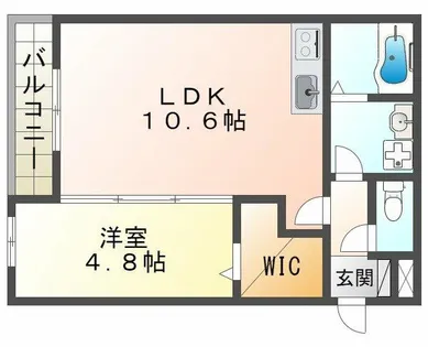 ジーメゾン垂水エスペーロ【1階】の間取り