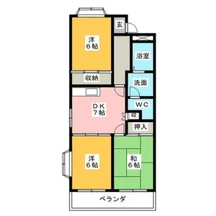 メリーメリーB【1階】の間取り
