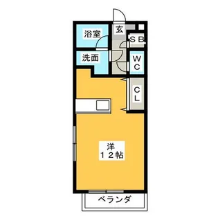 ストューディオ N【1階】の間取り