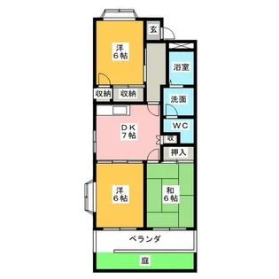 メリーメリーA【2階】の間取り