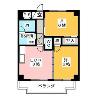 KFB篭山【2階】の間取り