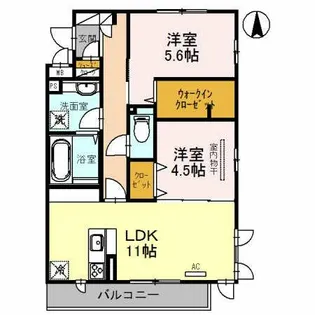 BLANC CLOCHE【1階】の間取り