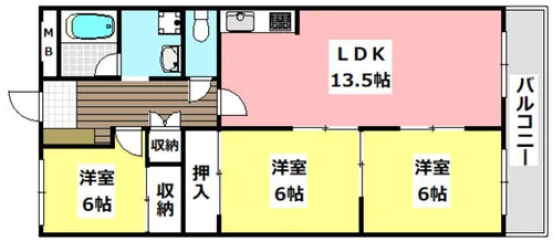 レジオン小島【1階】の間取り