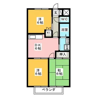 サープラスThree丘E棟【1階】の間取り