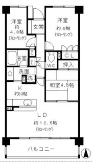 パークホームズ覚王山 SOUTH【203号室】の間取り