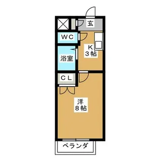 ア・ラ・モード【2階】の間取り