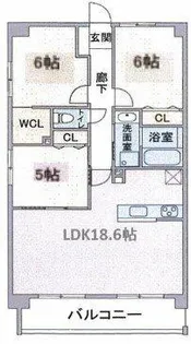 パラドール デ カミヤシロ【1階】の間取り