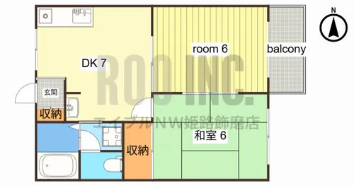 コーポ三木【203号室】の間取り
