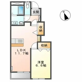 アクトガーデン【1階】の間取り