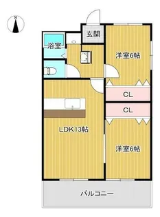 セイフティ日比野【2階】の間取り