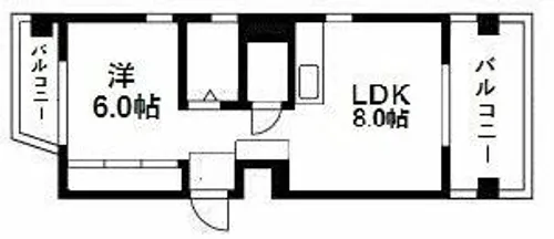 Halさくら【6階】の間取り