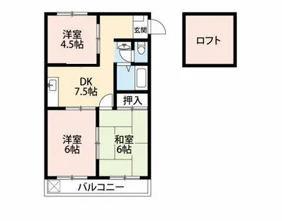 レジデンス日晶Ⅰ【205号室】の間取り