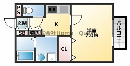 サンクレール志紀【2階】の間取り